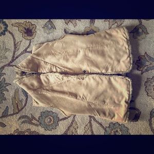 Crosby faux fur tan Vest